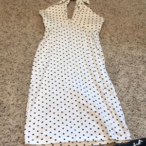 Vintage polka dot halter dress